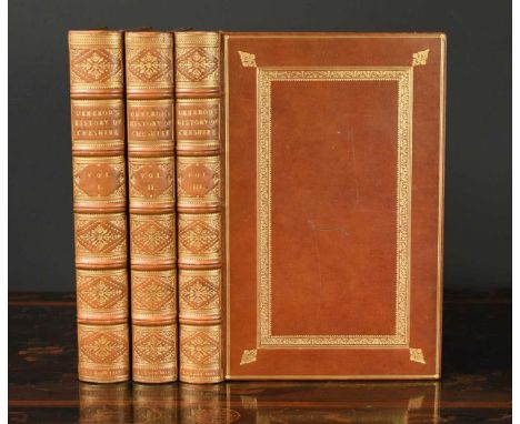 ORMEROD (George) The History of the County Palatine and City of Chester, 1st edition in 3 vols. 1819, folio, portrait frontis