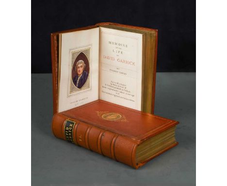 DAVIES (Thomas) Memoirs of the Life of David Garrick, 2 vols., 3rd edition 1781, small 8vo, EXTRA ILLUSTRATIONS including a w