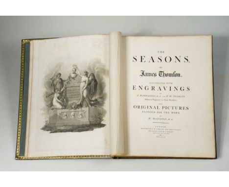 THOMSON (James) The Seasons, Illustrated with Engravings by F. Bartolozzi R.A. and P. W. Tomkins. London 1797, folio (47 x 36