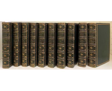 EDGEWORTH (Maria) Tales and Novels, in 9 vols., 1848, small 8vo, added titles and frontispieces, with - Helen, 1848, all in u