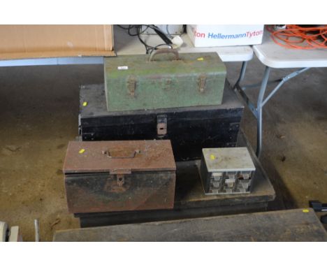 A large quantity of various toolboxes and contents of miscellaneous tools