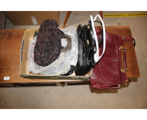 A quantity of various miscellaneous vintage handbags