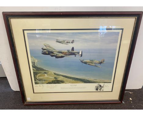 Lest ye Forget signed framed print by Robert Tomlin measures approx 28 inches by 24 inches 