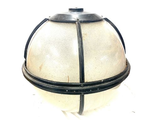 Vintage out door light, measures approx 20 inches tall 21 inches diameter 