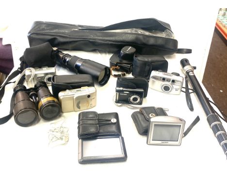 Selection of cameras and camera equipment includes binoculars etc 