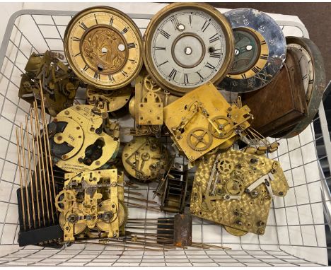 Selection of clock part spares and repairs 