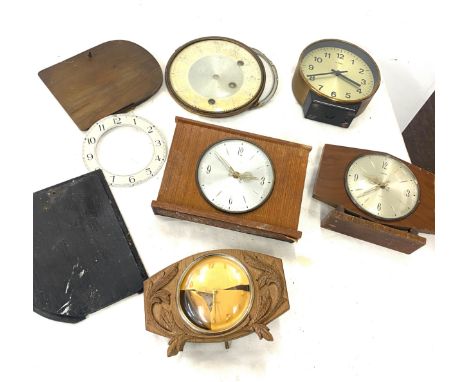 Selection of clock parts spare and repairs 