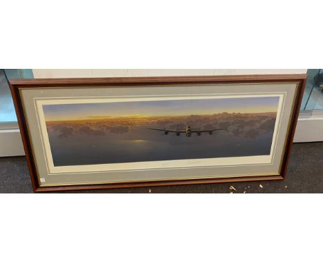 The Last Glow print by Gerald Coulson signed limited edition 4/850 measures approx 41 inches by 19 inches 