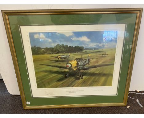 Augsburg eagle spitfire print by Michael turner limited edition 455/500 measures approx 24 inches by 21 inches 