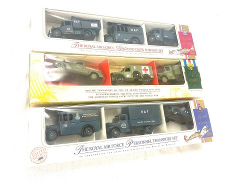 Selection of boxed models includes Motor transport of the us army us army collection, The royal air force Ground crew, Person