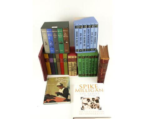A collection of Folio Society books. Including two sets of Graham Greene books, a set of John Buchan books, etc.