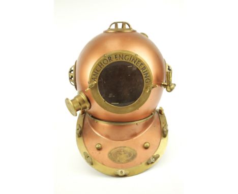 A reproduction full size diving helmet manufactured by Anchor Engineering. H45cm