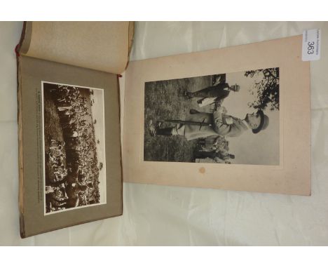 Stag hunting on Exmoor, collection of 18 photographs taken with the Devon and Somerset stag hounds, mounted contemporary phot