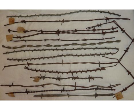 'Barbs, Prongs, Points, Prickers And Stickers' by Robert T Clifton, a reference book on barbed wire and a collection of vario
