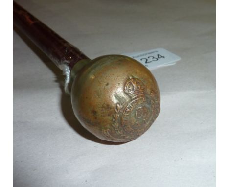 20th Lancashire Fusiliers officer's swagger stick