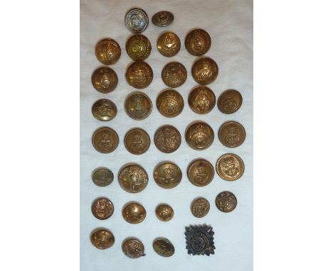 Selection of various assorted military buttons inc Reconaissance Corp, Royal Engineers, Royal Corp of Signals etc inc North R