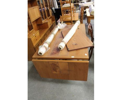 1970's teak tile topped dining table