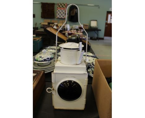 British rail railway lamp