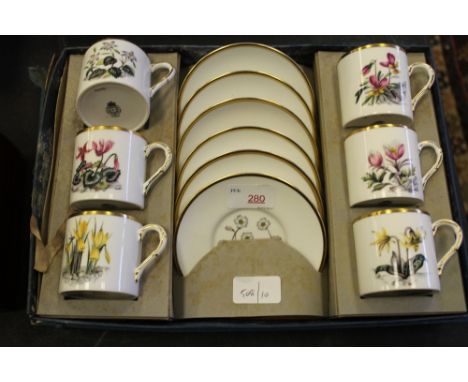 Boxed Royal Worcester coffee set