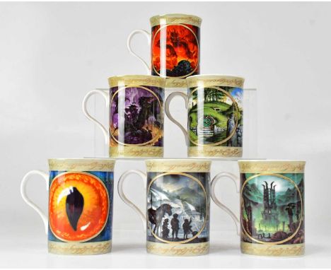 WEDGWOOD; Danbury Mint 'The Lord of the Rings' collectors' plates, most with certificates, together with six Danbury Mint 'Th