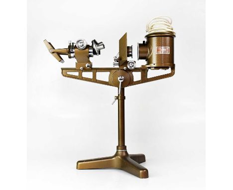 A precision micro-projector by Flaters and Garnett Ltd, no. 2346, on a tripod base, height 50cm.Condition Report: - Please no