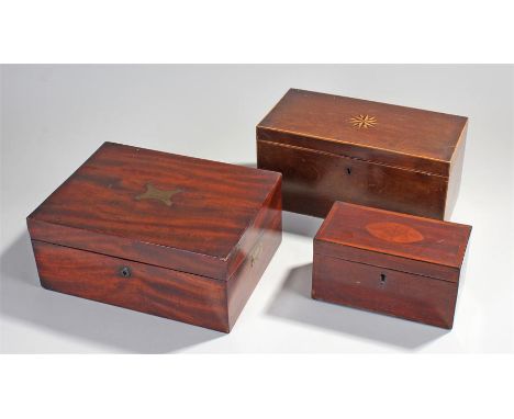Victorian mahogany writing slope, the rectangular case with inset hinged handles, the interior with a folding slope and pen t