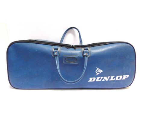 A VINTAGE DUNLOP TENNIS BAG  and contents.
