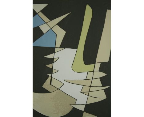 Alberto Magnelli (1888-1971) 'Opposition' Serigraph signed in pencil and inscribed E/A, framed and glazed. H.70 W.60cm. 