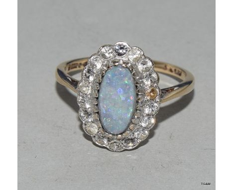 9ct gold opal dress ring