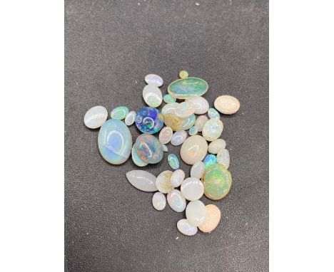 A variety of opal gem stones total 22 carats