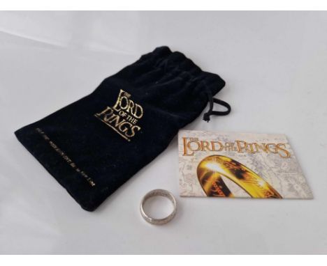A silver Lord of the Rings ring