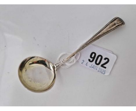 A Georgian OE and thread pattern cream ladle, single struck, London 1790