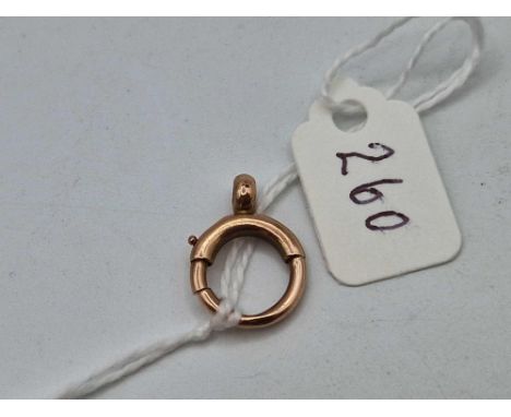 A Victorian bolt ring clasp, 9ct, 1.2 g