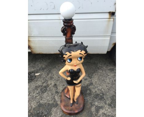A Betty Boop Lamp black.