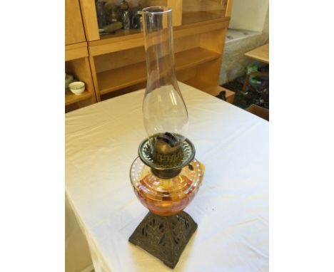 An oil lamp.