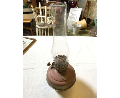 An oil lamp.