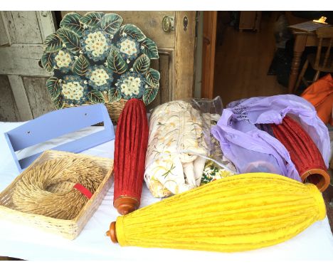 *A selection of light shades and decorative items.