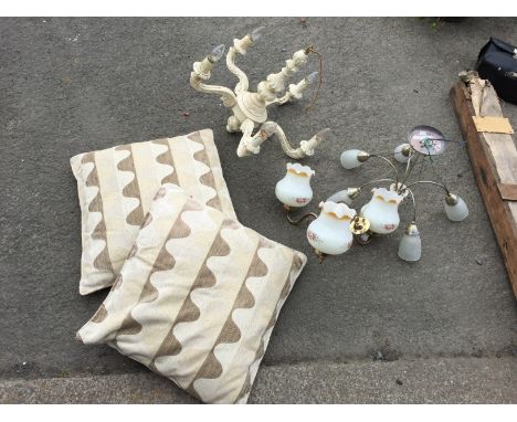 *Three sets of light fittings and two cushions.