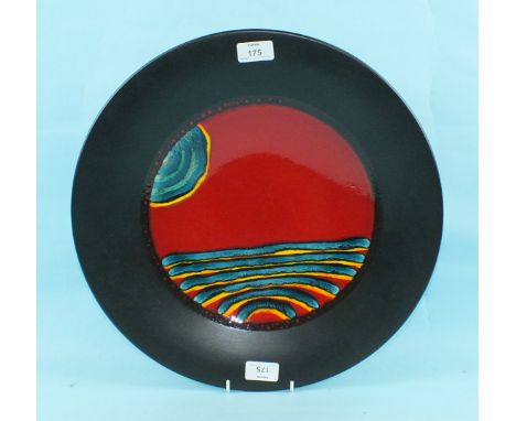 A Poole Pottery charger 'Millennium', 41cm diameter.
