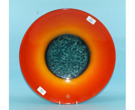A Poole Pottery 'The Planets' Limited Edition charger 'Neptune', To Mark the Alignment of The Planets 5-5-2000 by Alan Clarke