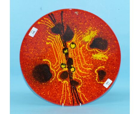 A Poole Pottery 'The Planets' Limited Edition charger 'Venus', To Mark the Alignment of The Planets 5-5-2000 by Alan Clarke, 
