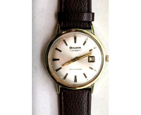 Gents Bulova Aerolite vintage wristwatch. P&amp;P Group 1 (£14+VAT for the first lot and £1+VAT for subsequent lots) 