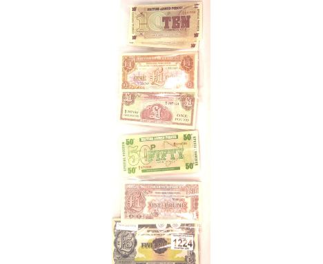Twenty sets of 6pcs military coupons. P&amp;P Group 1 (£14+VAT for the first lot and £1+VAT for subsequent lots) 