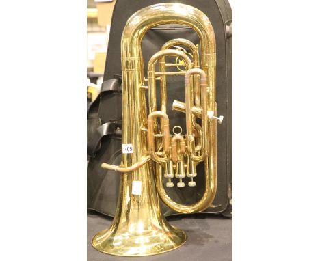 John Packer model JP274 euphonium in brass finish with fitted JP case. P&P group 3 (£25 for the first lot and £5 for each sub