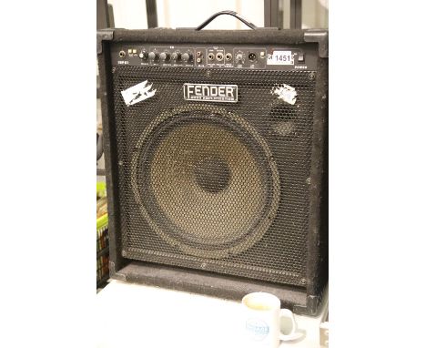 Large Fender bass amplifier, Rumble 100 type PR 559, serial no IA04E14208. Not available for in-house P&amp;P 