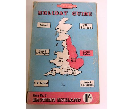 Six British Railways Holiday Guides to include area No. 1 Scotland;
No. 3 Eastern England;
Holday Haunts in Southern England 