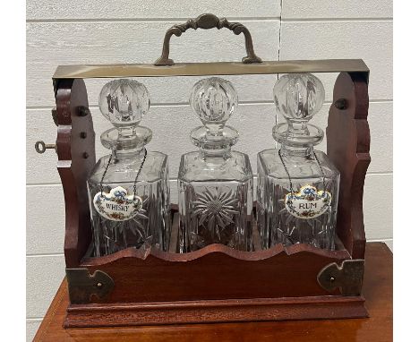 Three bottle oak tantalus 