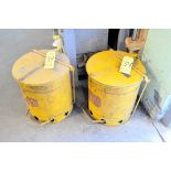 Lot-(2) Rag Cans