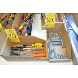Lot-Driver Bits and Nut Drivers in (2) Boxes