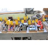 Paint Supplies, Coolant Nozzles, Office Supplies and General Hand Tools in (10) Boxes